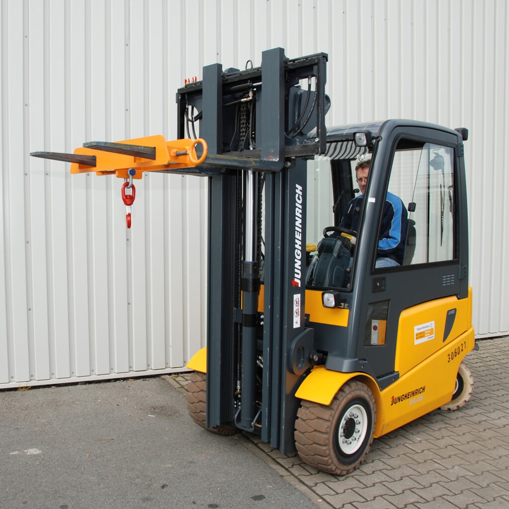 Bauer® Lasthaak voor heftrucks, oranje, cap. 1.500 kg Productafbeelding nr. 2: Bauer® Lasthaak voor heftrucks, oranje, cap. 1.500 kg