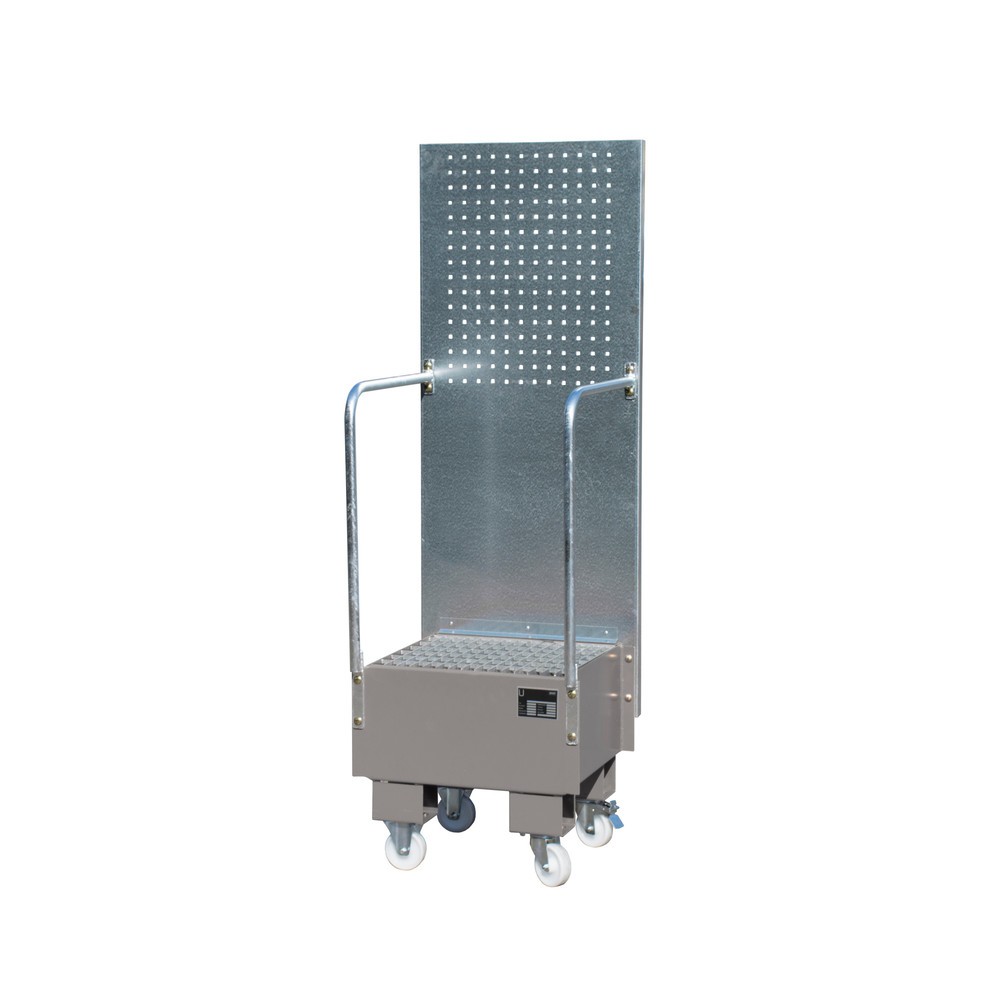 Product afbeelding: Bauer® Lekbak met geperforeerde plaat, 1x 60 l, hxbxd 1.775 x 590 x 1.775 mm, muisgrijs