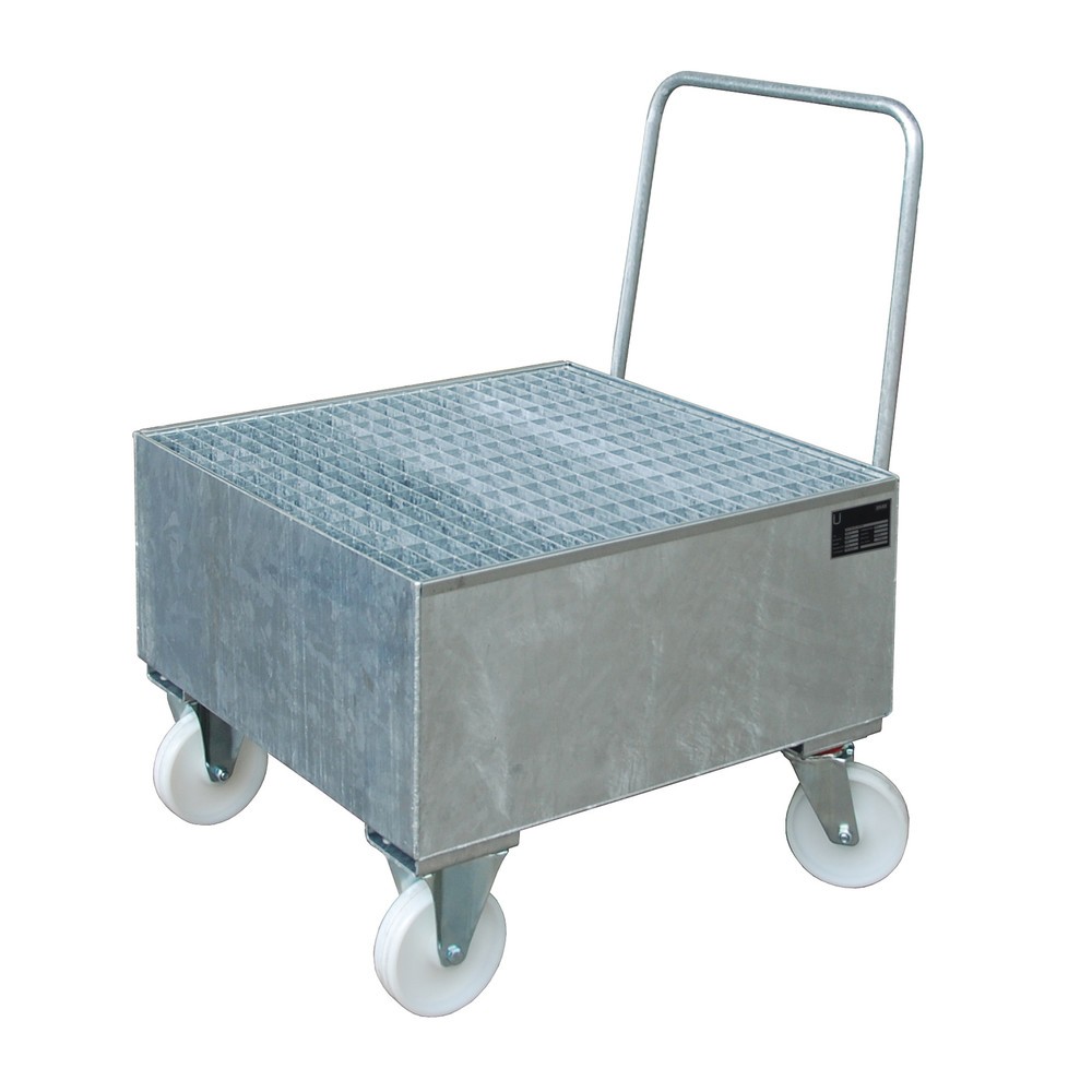 Product afbeelding: Bauer® Lekbak, verrijdbaar, 1x 200 l staand, opvangvolume 203 l, vuurverzinkt