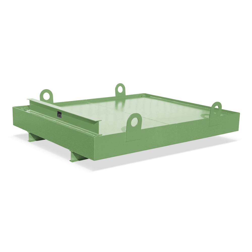 Product afbeelding: Bauer® Lekbak voor containers, hxbxd 560 x 2.300 x 2.027 mm, opvangcapaciteit 880 l, resedagroen