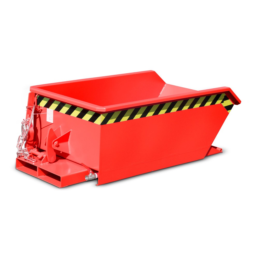 Productafbeelding nr. 3: Bauer® Minibak voor spaanders, extreem lage bouwhoogte, gelakt, volume 0,23 m³, RAL 3000 vuurrood