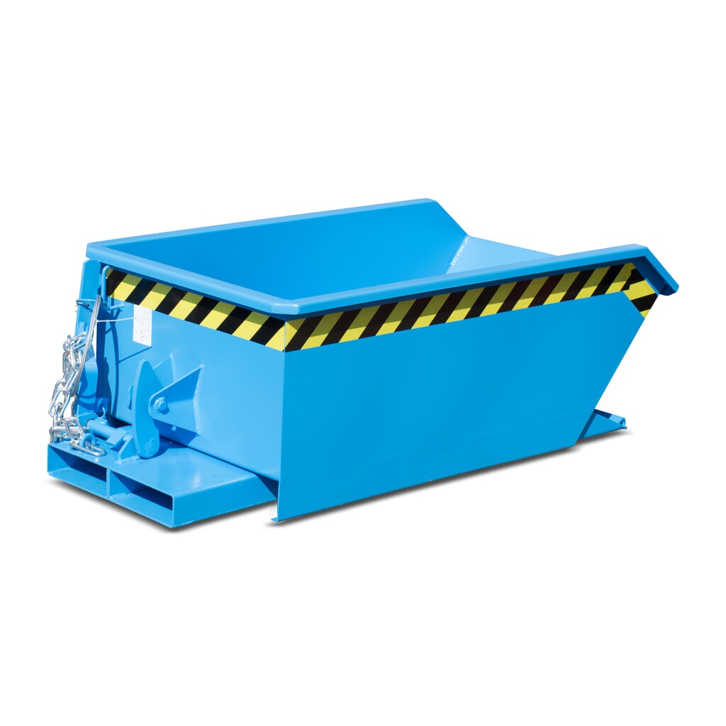Bauer® Minikantelbak, extreem lage bouwhoogte, gelakt, volume 0,23 m³, RAL 5012 lichtblauw Productafbeelding nr. 6: Bauer® Minikantelbak, extreem lage bouwhoogte, gelakt, volume 0,23 m³, RAL 5012 lichtblauw
