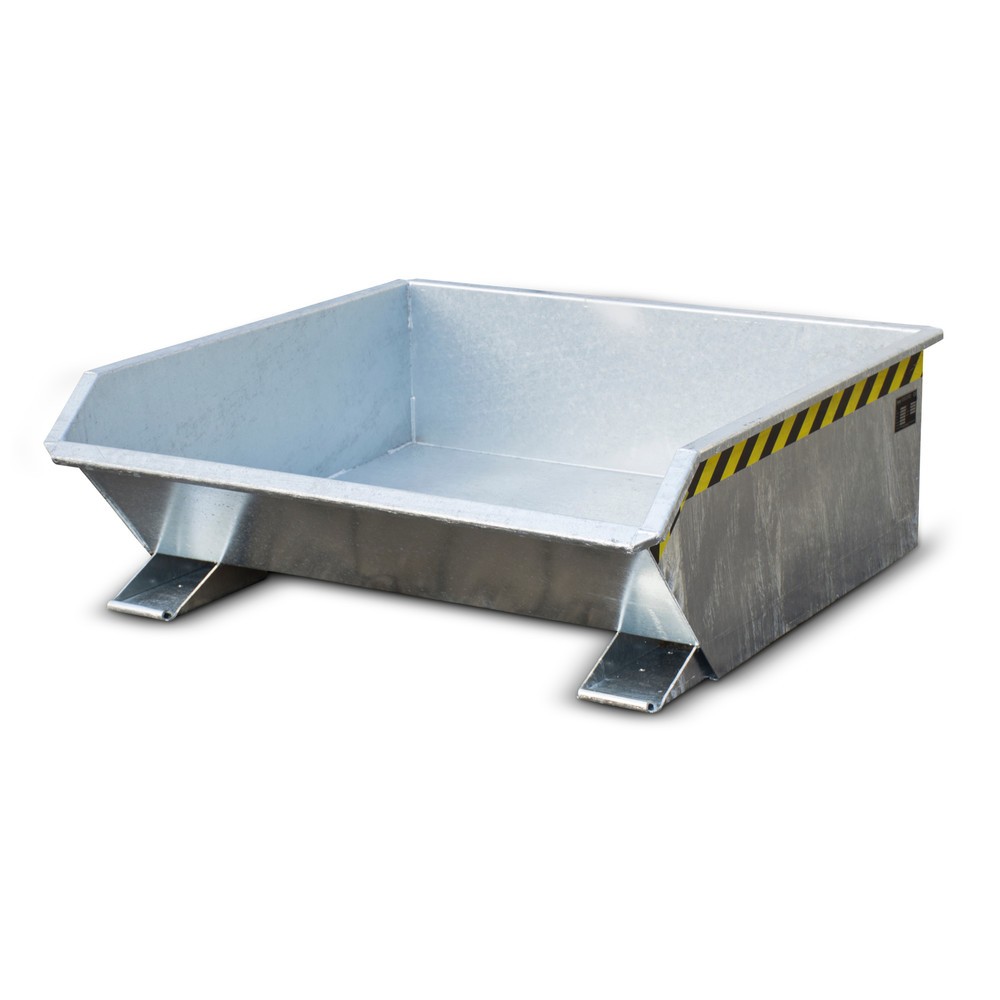 Product afbeelding: Bauer® minikantelbak, extreem lage bouwhoogte, verzinkt, volume 0,46 m³