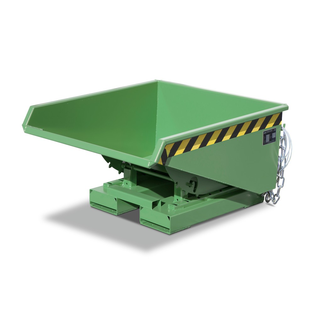 Productafbeelding nr. 4: Bauer® Minikantelbak met afrolmechanisme, lage bouwhoogte, gelakt, volume 0,225 m³, RAL 6011 resedagroen