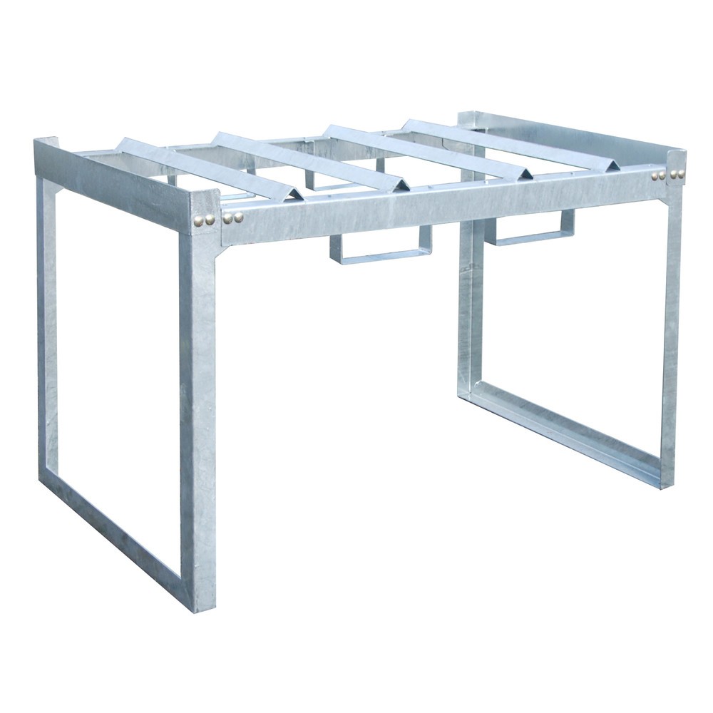 Product afbeelding: Bauer® Modulair vatenreksysteem, hxbxd 780 x 1.310 x 800 mm, voor 2 vaten van 200 l