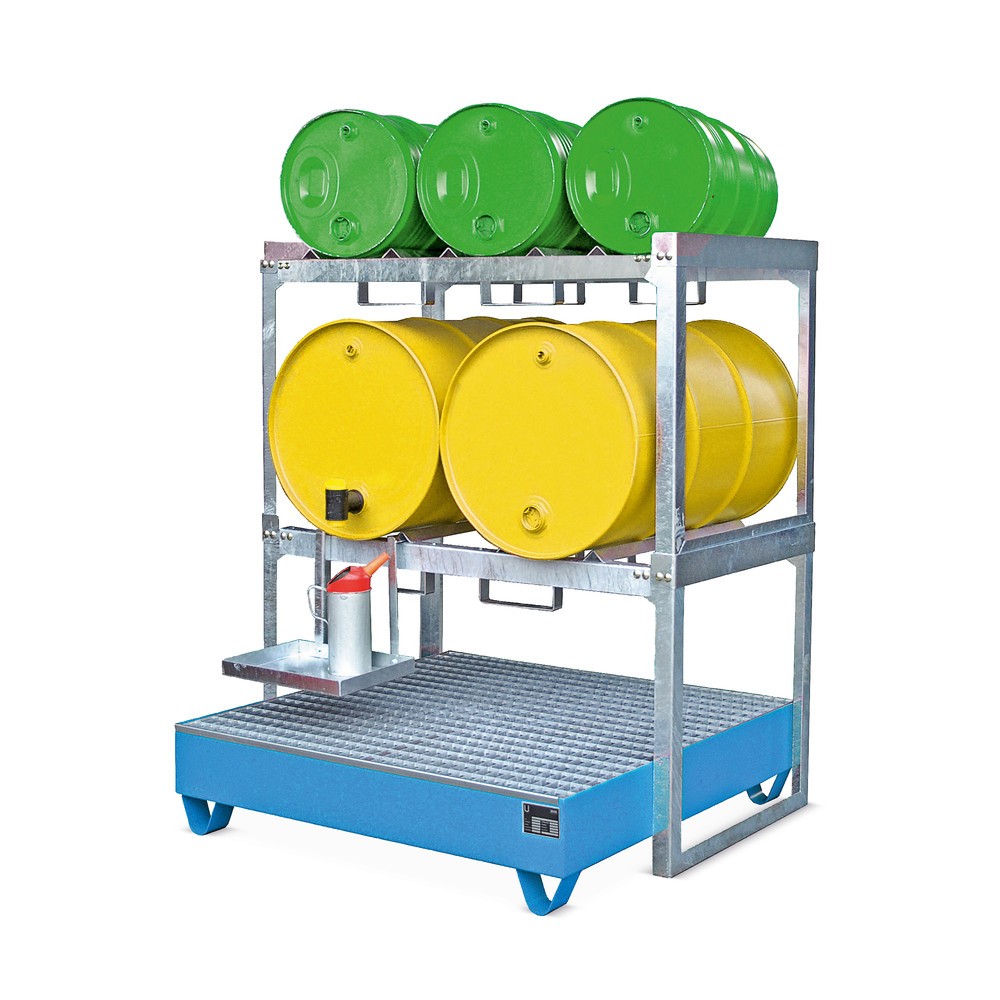 Productafbeelding nr. 3: Bauer® Modulair vatenreksysteem, hxbxd 780 x 1.310 x 800 mm, voor 2 vaten van 200 l