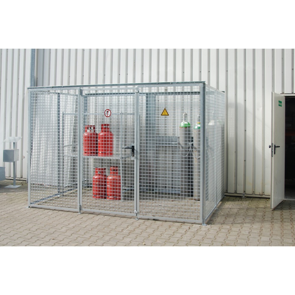 Productafbeelding nr. 2: Bauer® opslagkast voor gasflessen TRGS 510 zonder dak, 1-deurs, 104 flessen