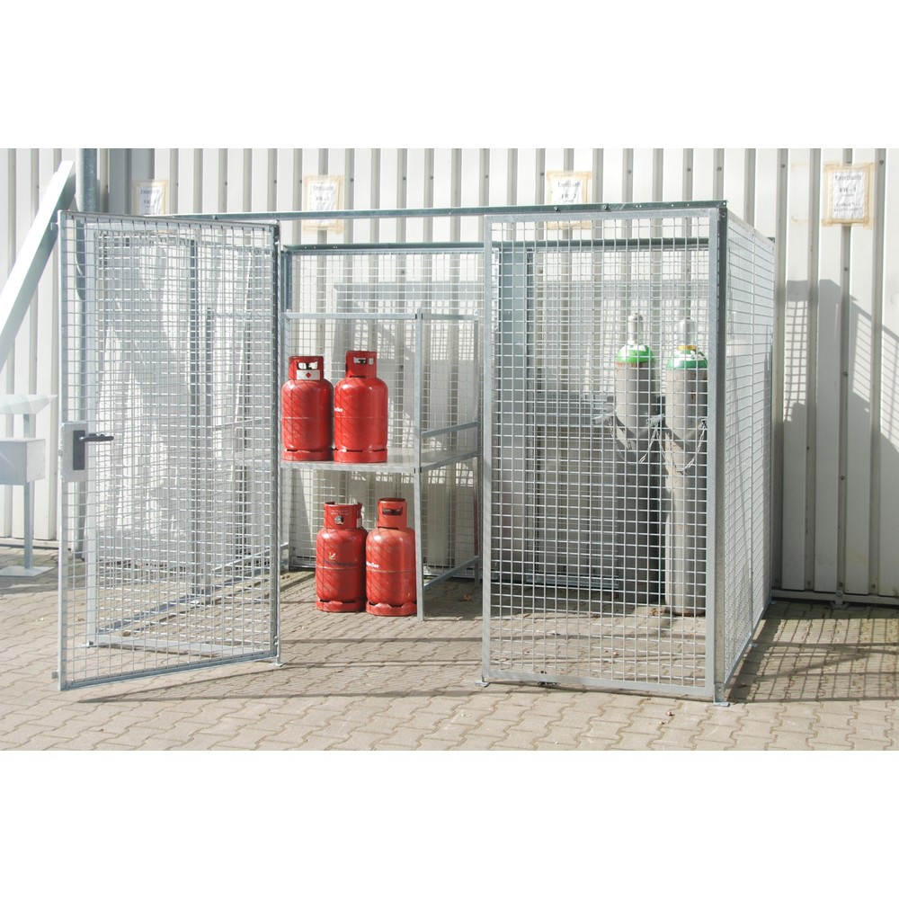 Productafbeelding nr. 3: Bauer® opslagkast voor gasflessen TRGS 510 zonder dak, 1-deurs, 104 flessen