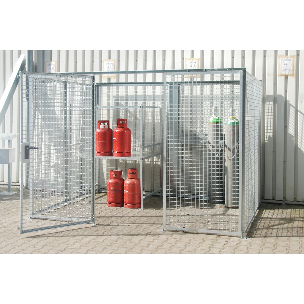 Productafbeelding nr. 3: Bauer® opslagkast voor gasflessen TRGS 510 zonder dak, 1-deurs, 104 flessen