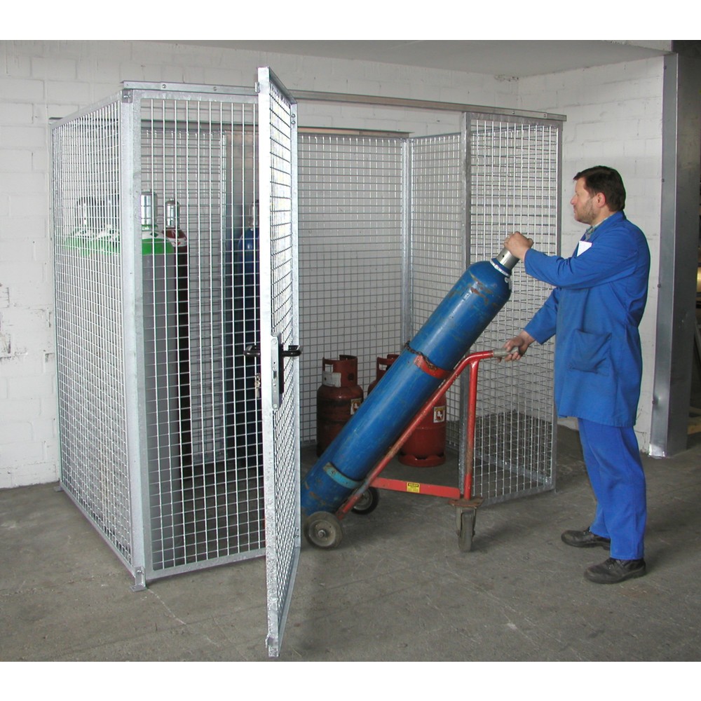 Productafbeelding nr. 2: Bauer® opslagkast voor gasflessen TRGS 510 zonder dak, 1-deurs, 60 flessen