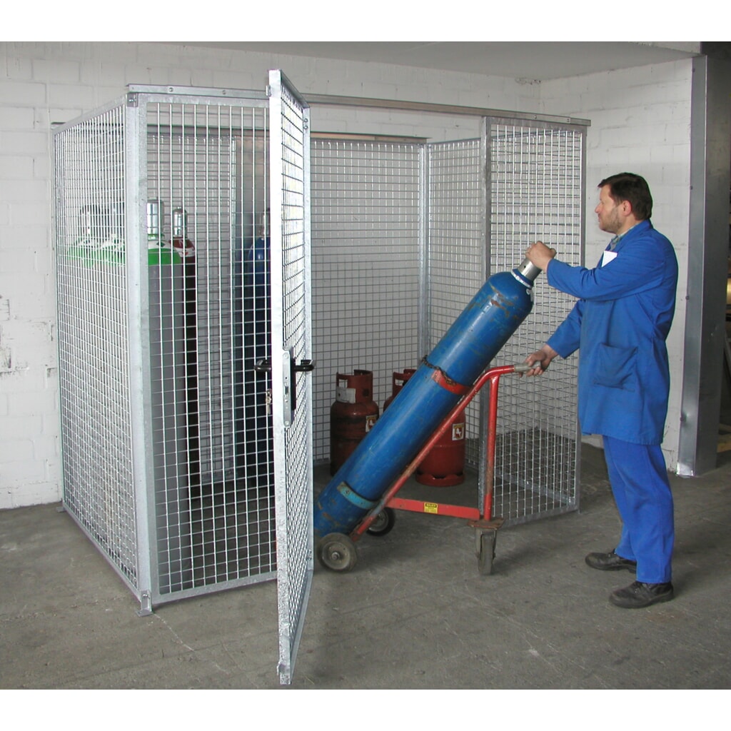 Productafbeelding nr. 2: Bauer® opslagkast voor gasflessen TRGS 510 zonder dak, 1-deurs, 60 flessen