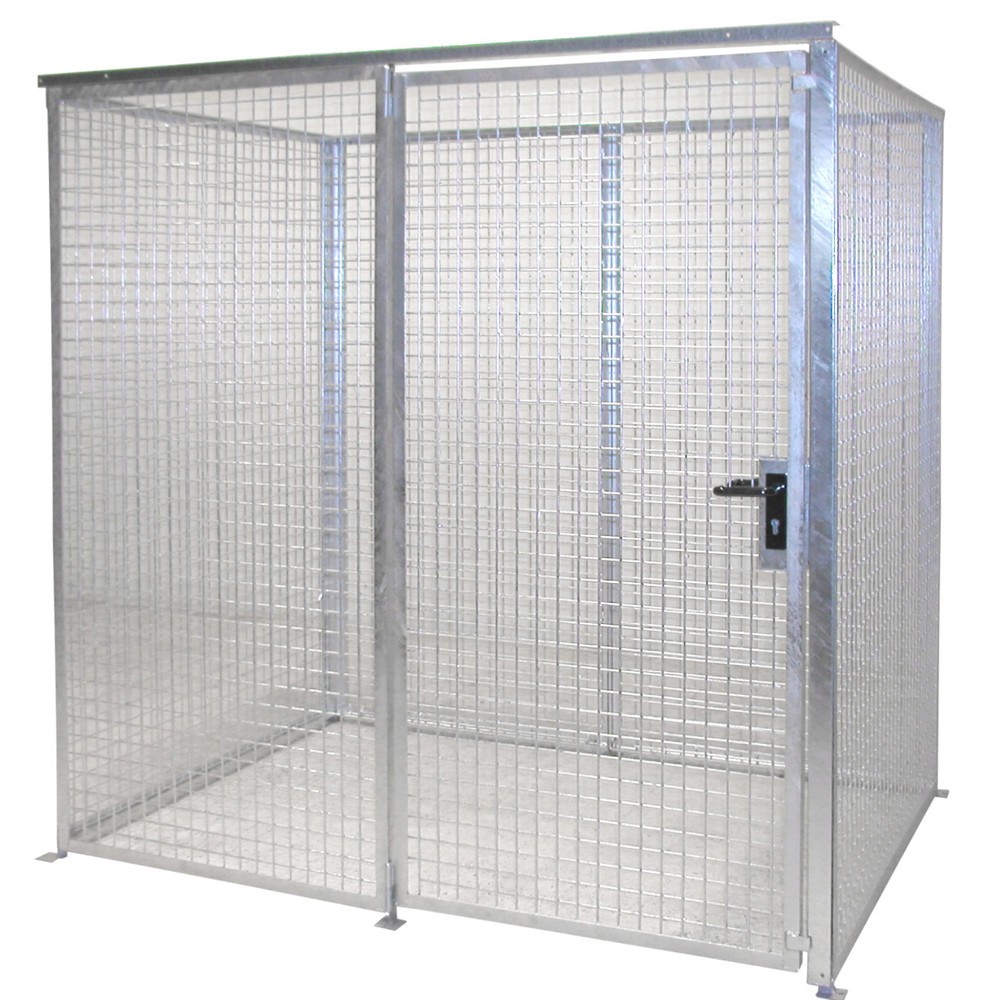 Product afbeelding: Bauer® opslagkast voor gasflessen TRGS 510 zonder dak, 1-deurs, 48 flessen