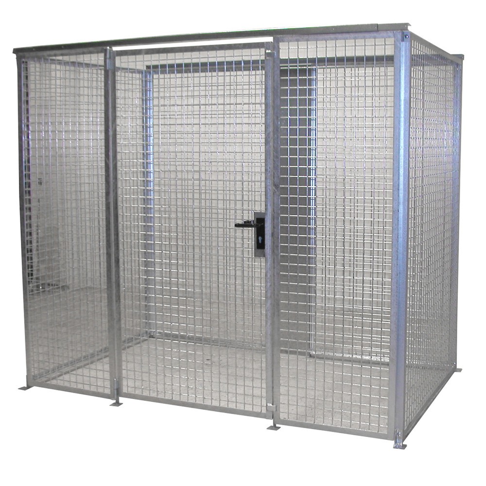 Productafbeelding nr. 1: Bauer® opslagkast voor gasflessen TRGS 510 zonder dak, 1-deurs, 60 flessen