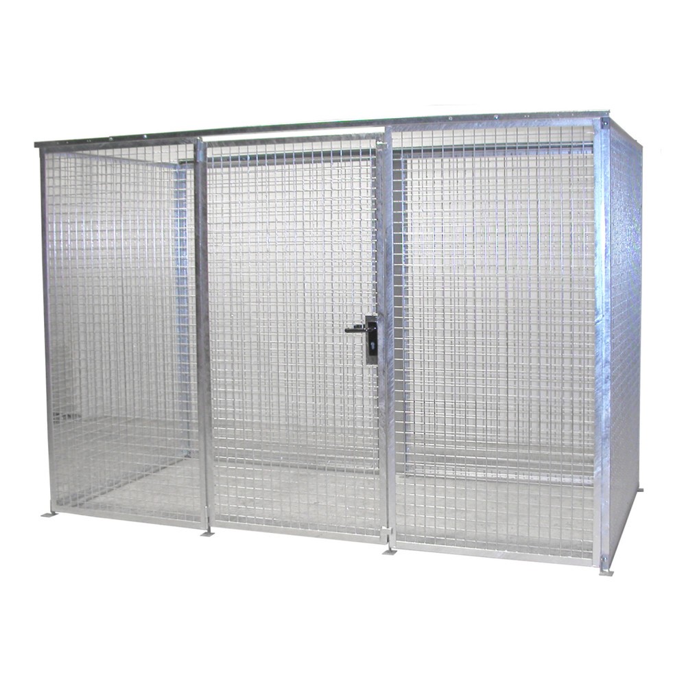 Product afbeelding: Bauer® opslagkast voor gasflessen TRGS 510 zonder dak, 1-deurs, 78 flessen