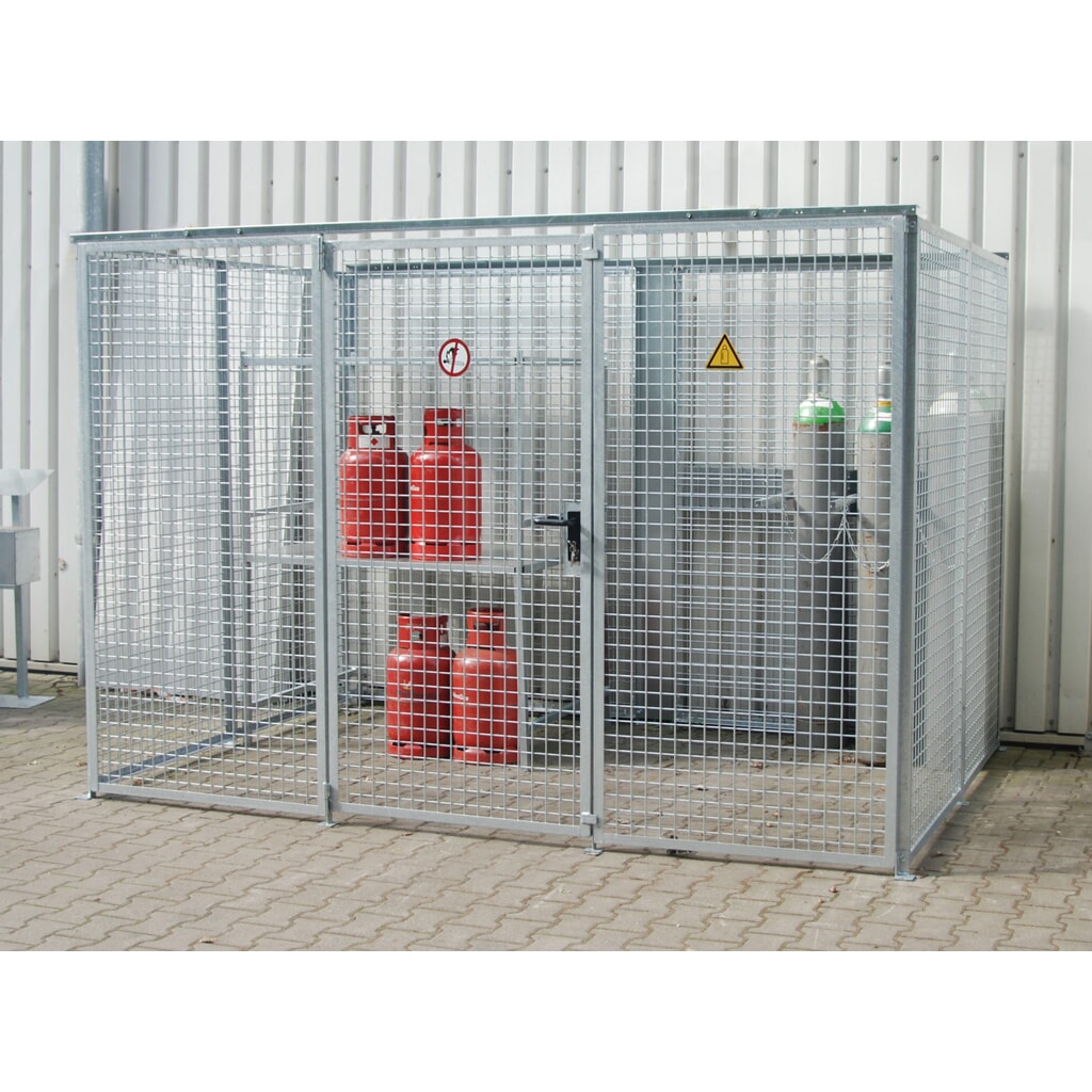 Bauer® opslagkast voor gasflessen TRGS 510 zonder dak, 1-deurs, 104 flessen Product afbeelding: Bauer® opslagkast voor gasflessen TRGS 510 zonder dak, 1-deurs, 104 flessen