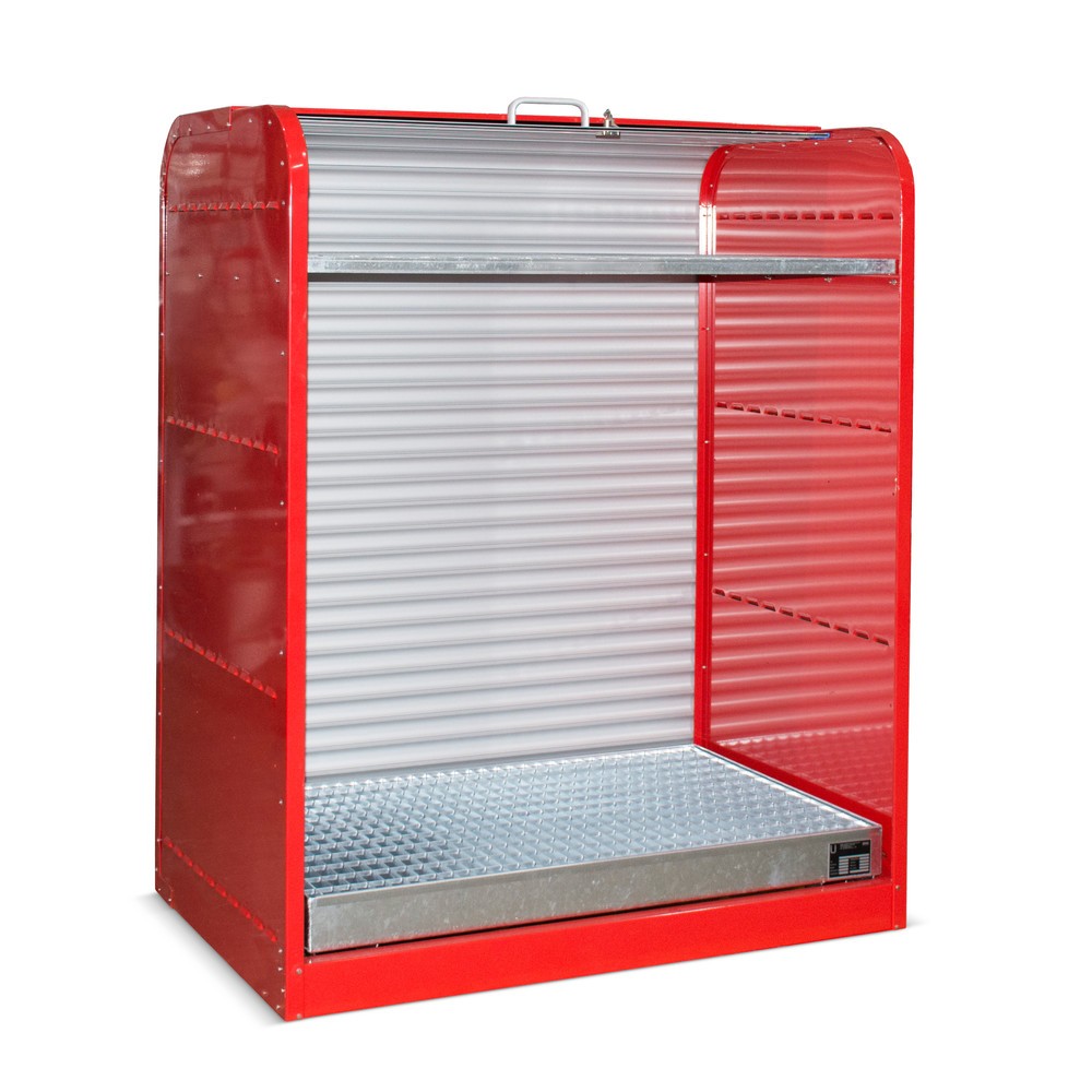 Product afbeelding: Rolluikkast voor gevaarlijke stoffen Bauer® RSG2, incl. lekbak voor 6x 60 l