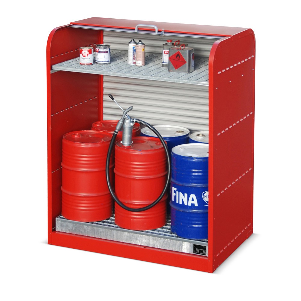 Productafbeelding nr. 2: Rolluikkast voor gevaarlijke stoffen Bauer® RSG2, incl. lekbak voor 6x 60 l