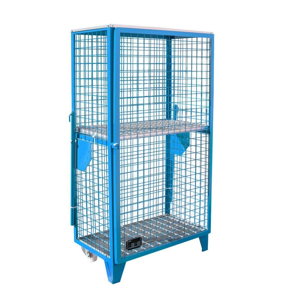 Productafbeelding nr. 1: Bauer® Roosterkast voor gasflessen, 1 deur, met voetjes/wielen, h x b x d 1.580 x 860 x 500 mm