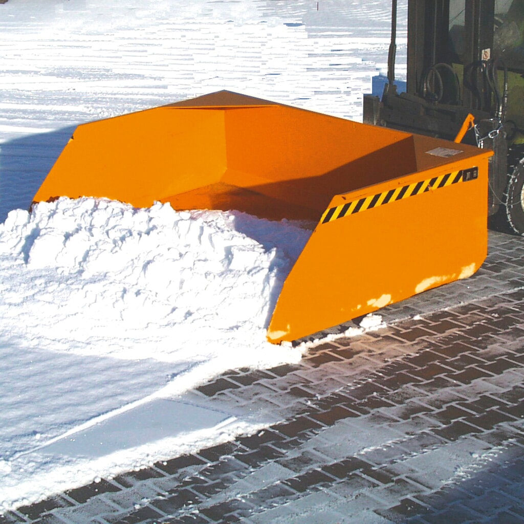 Bauer® Schop voor heftruck, cap. 1.500 kg, volume 0,75 m², oranje Productafbeelding nr. 2: Bauer® Schop voor heftruck, cap. 1.500 kg, volume 0,75 m², oranje
