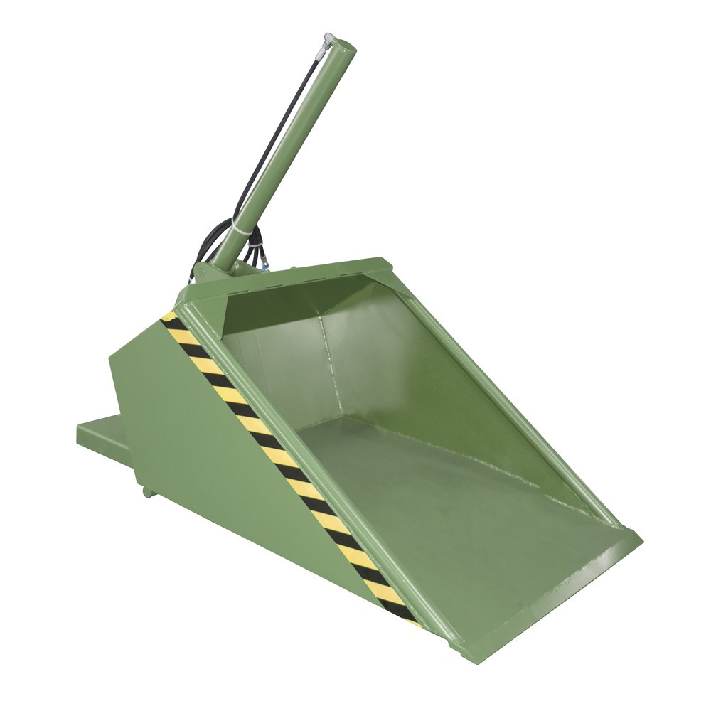 Product afbeelding: Bauer® Schop voor heftruck, hydraulisch, gelakt, volume 0,5 m³, resedagroen