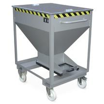 Bauer® Silobak, met schuifsluiting, vorkkokers + wielen, gelakt
