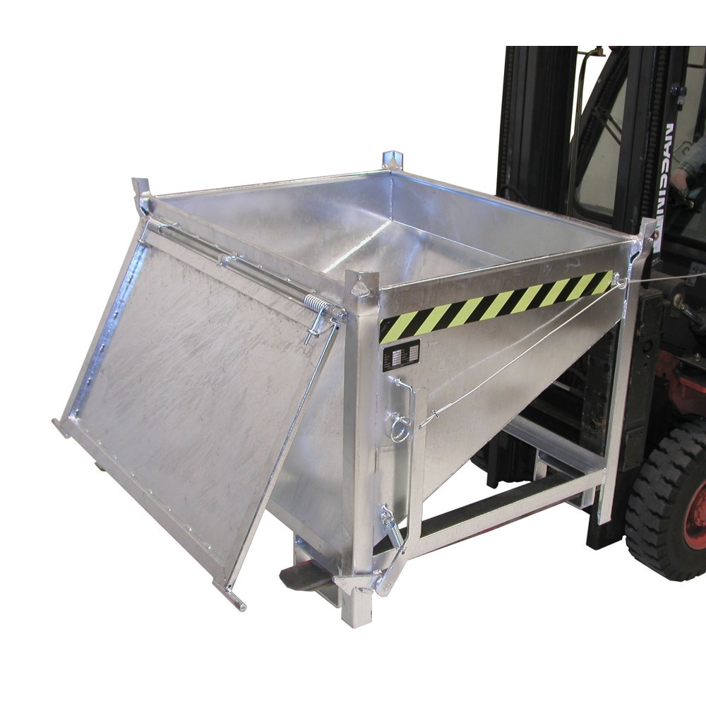 Productafbeelding nr. 1: Bauer® silocontainer met klep, verzinkt, draagvermogen 750 kg, volume 0,5 m³