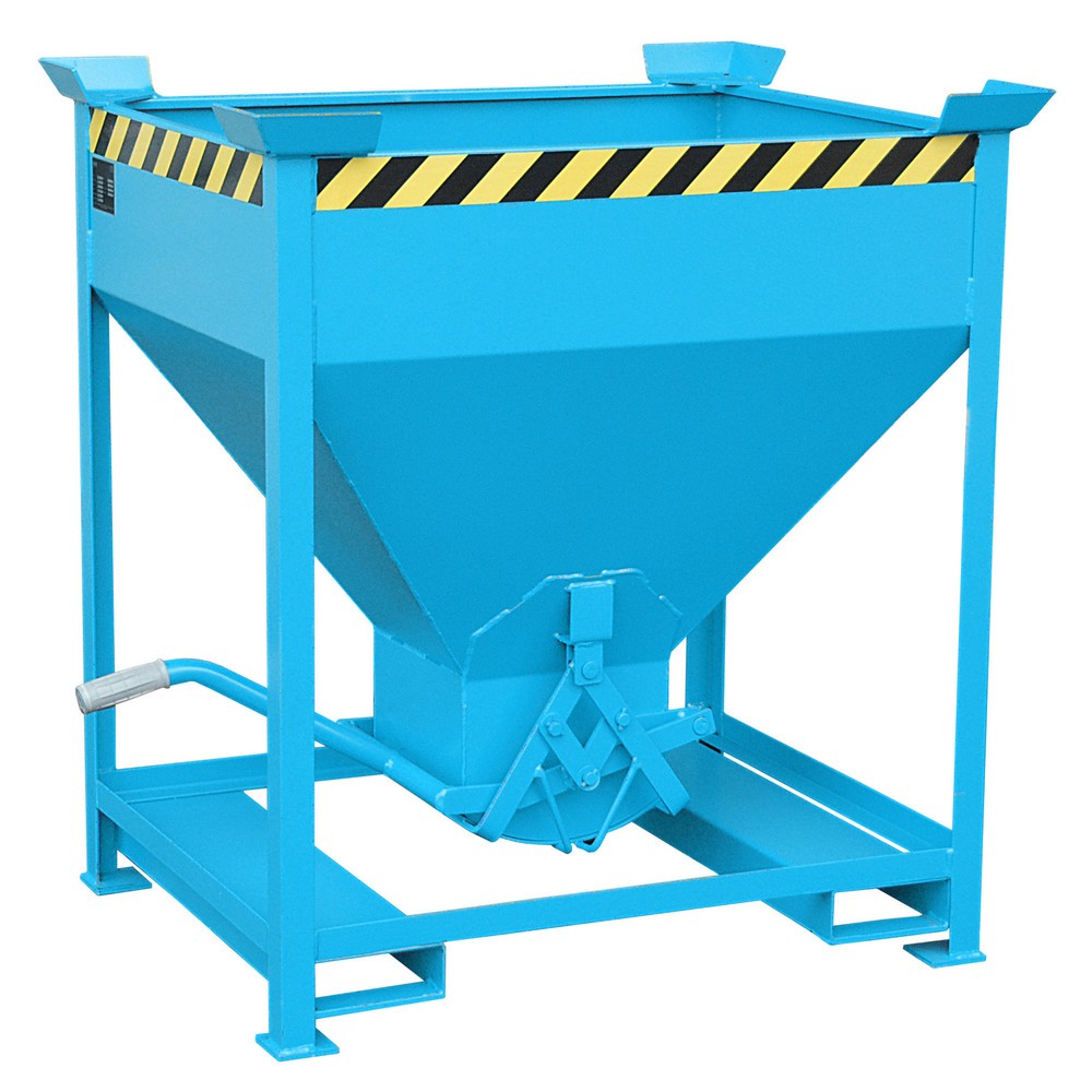 Productafbeelding nr. 1: Bauer® Silobak, met schaarsluiting + vorkkokers, gelakt, volume 0,375 m³, RAL 5012 lichtblauw