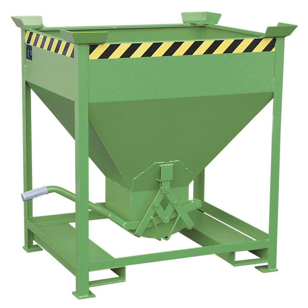 Productafbeelding nr. 1: Bauer® Silobak, met schaarsluiting + vorkkokers, gelakt, volume 0,375 m³, RAL 6011 resedagroen