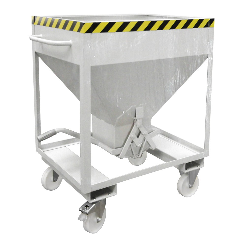 Productafbeelding nr. 1: Bauer® silocontainer, met schaarsluiting, vorkkokers + wielen, verzinkt, volume 0,375 m³