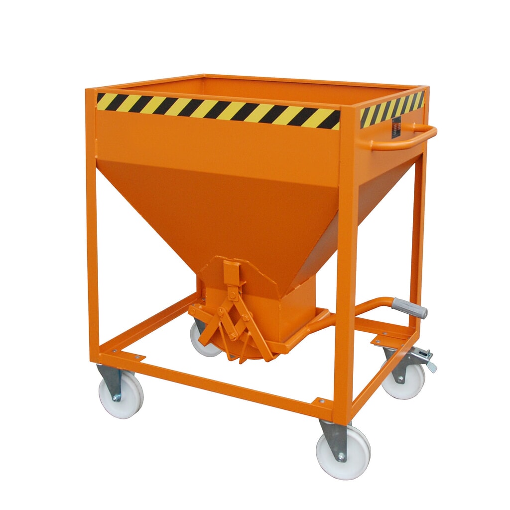 Bauer® silocontainer, met schaarsluiting + wielen
