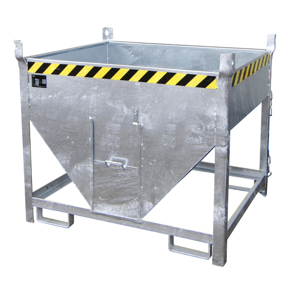 Productafbeelding nr. 1: Bauer® silocontainer met schuifsluiting, verzinkt, draagvermogen 750 kg, volume 0,5 m³