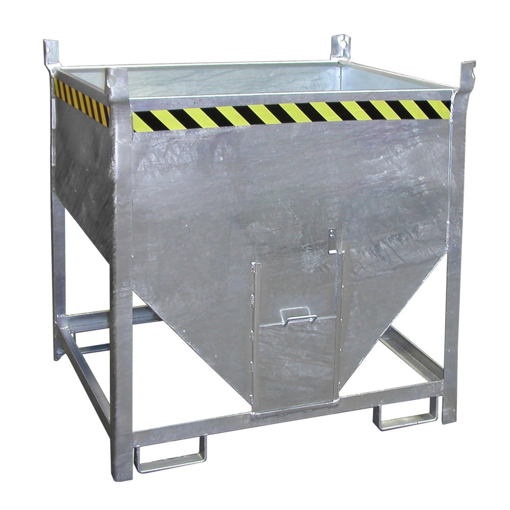 Productafbeelding nr. 1: Bauer® silocontainer met schuifsluiting, verzinkt, draagvermogen 1.000 kg, volume 0,75 m³