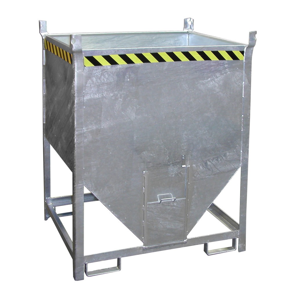 Productafbeelding nr. 1: Bauer® silocontainer met schuifsluiting, verzinkt, draagvermogen 1.500 kg, volume 1 m³