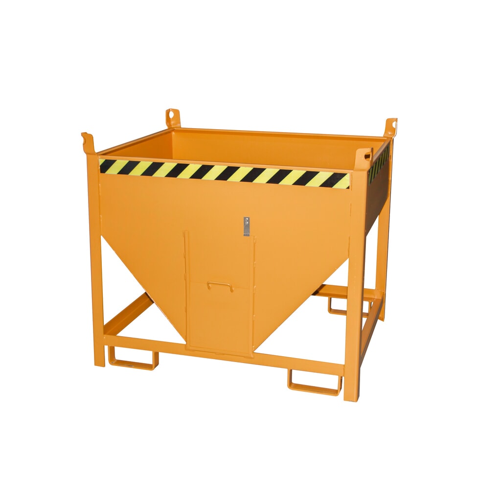 Productafbeelding nr. 1: Bauer® Silocontainer met schuifslot, gelakt, volume 0,5 m³, RAL 2000 geeloranje