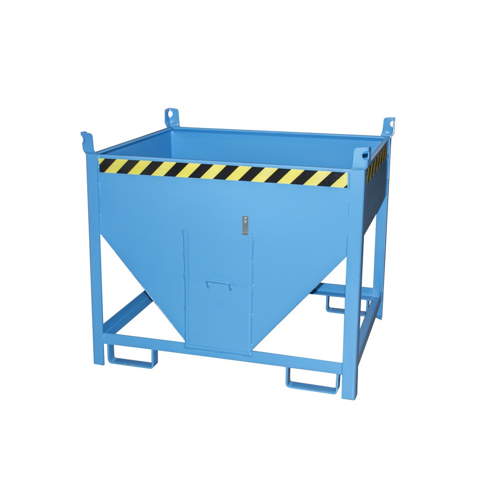 Product afbeelding: Bauer® Silocontainer met schuifslot, gelakt, volume 0,5 m³, RAL 5012 lichtblauw