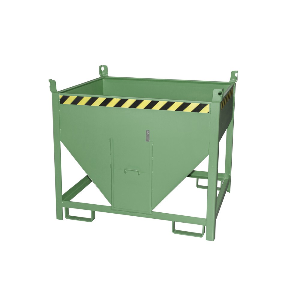 Productafbeelding nr. 1: Bauer® Silocontainer met schuifslot, gelakt, volume 0,5 m³, RAL 6011 resedagroen