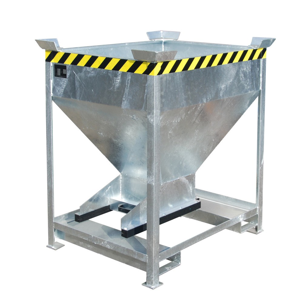 Productafbeelding nr. 1: Bauer® silocontainer, met schuifsluiting + vorkkokers, verzinkt, volume 0,375 m³