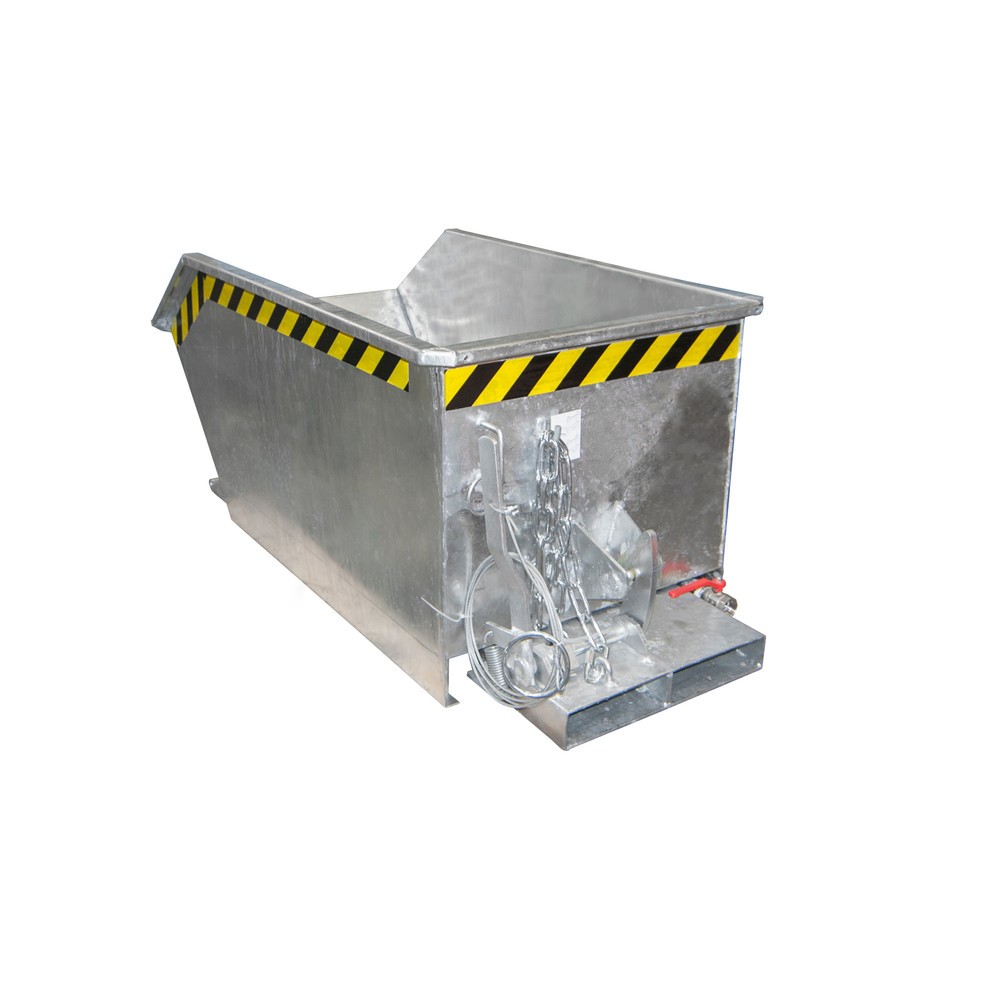 Productafbeelding nr. 1: Bauer® spaander-kantelbak, geperforeerde tussenplaat, verzinkt, draagvermogen 750 kg, volume 0,3 m³