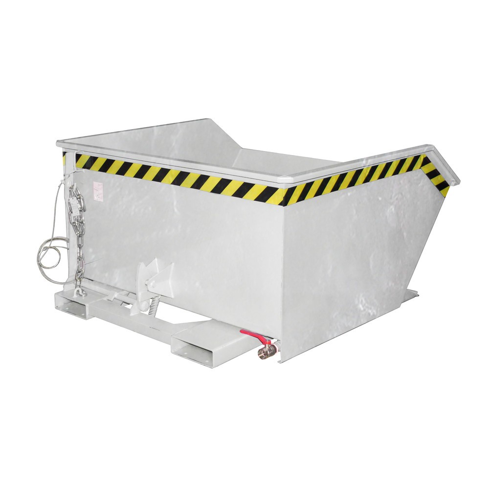 Productafbeelding nr. 1: Bauer® spaander-kantelbak, geperforeerde tussenplaat, verzinkt, draagvermogen 1.000 kg, volume 0,75 m³