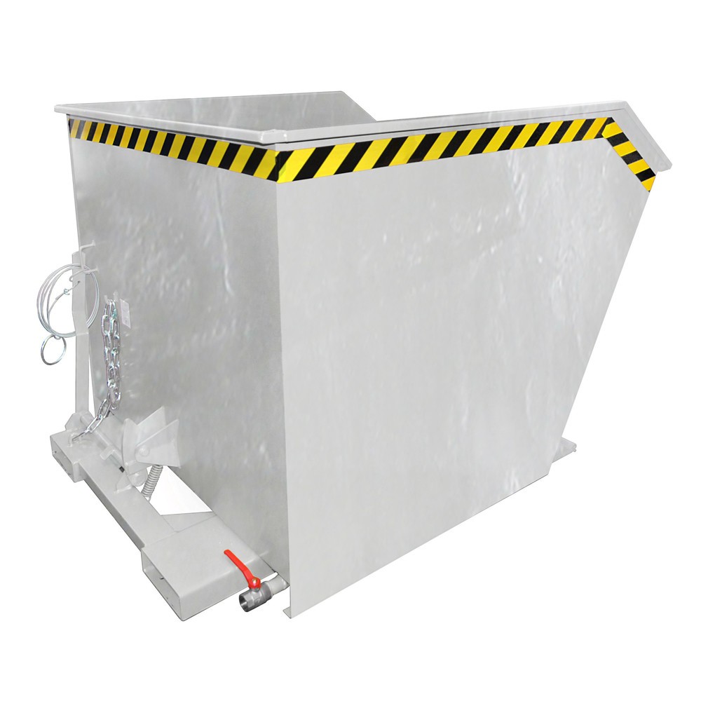 Productafbeelding nr. 1: Bauer® spaander-kantelbak, geperforeerde tussenplaat, verzinkt, draagvermogen 1.500 kg, volume 1 m³