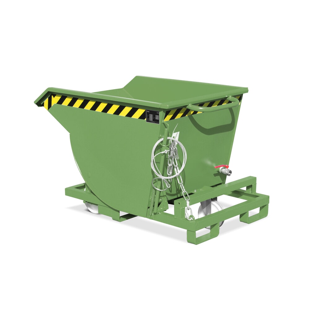Bauer® Spanenkantelbak, lage bouwhoogte, met inrijkokers, gelakt, volume 0,5 m³, RAL 2000 geeloranje Productafbeelding nr. 5: Bauer® Spanenkantelbak, lage bouwhoogte, met inrijkokers, gelakt, volume 0,5 m³, RAL 2000 geeloranje