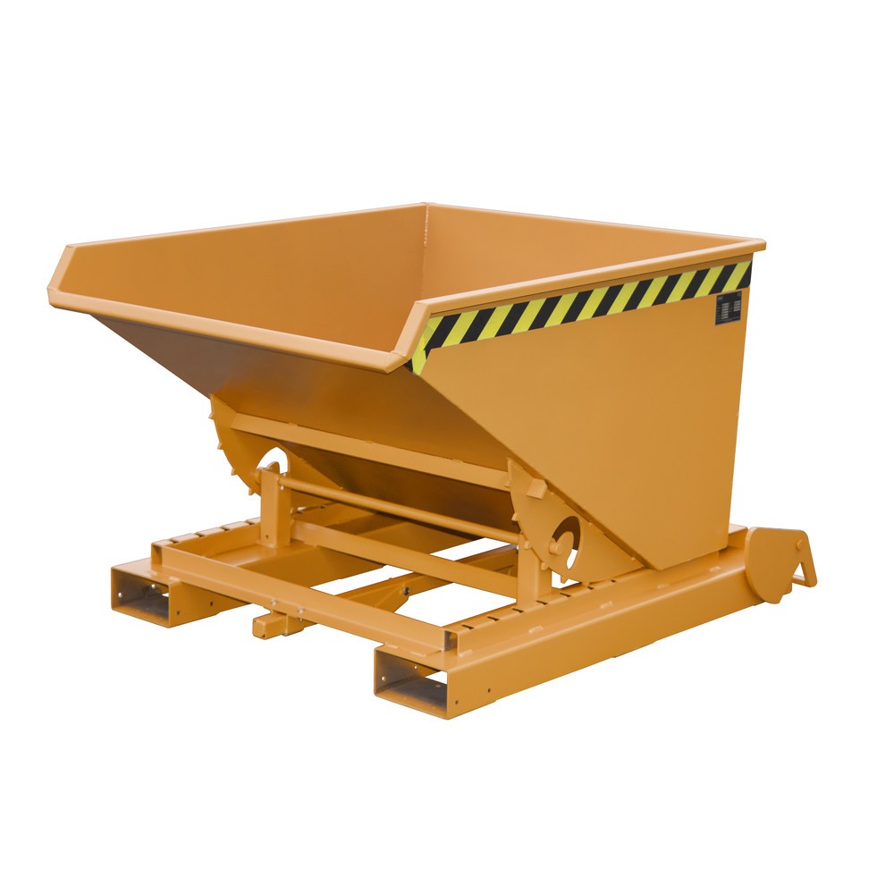 Productafbeelding nr. 5: Bauer® Spaander-kantelbak met afrolmechanisme, gelakt, volume 0,9 m³, RAL 6011 resedagroen