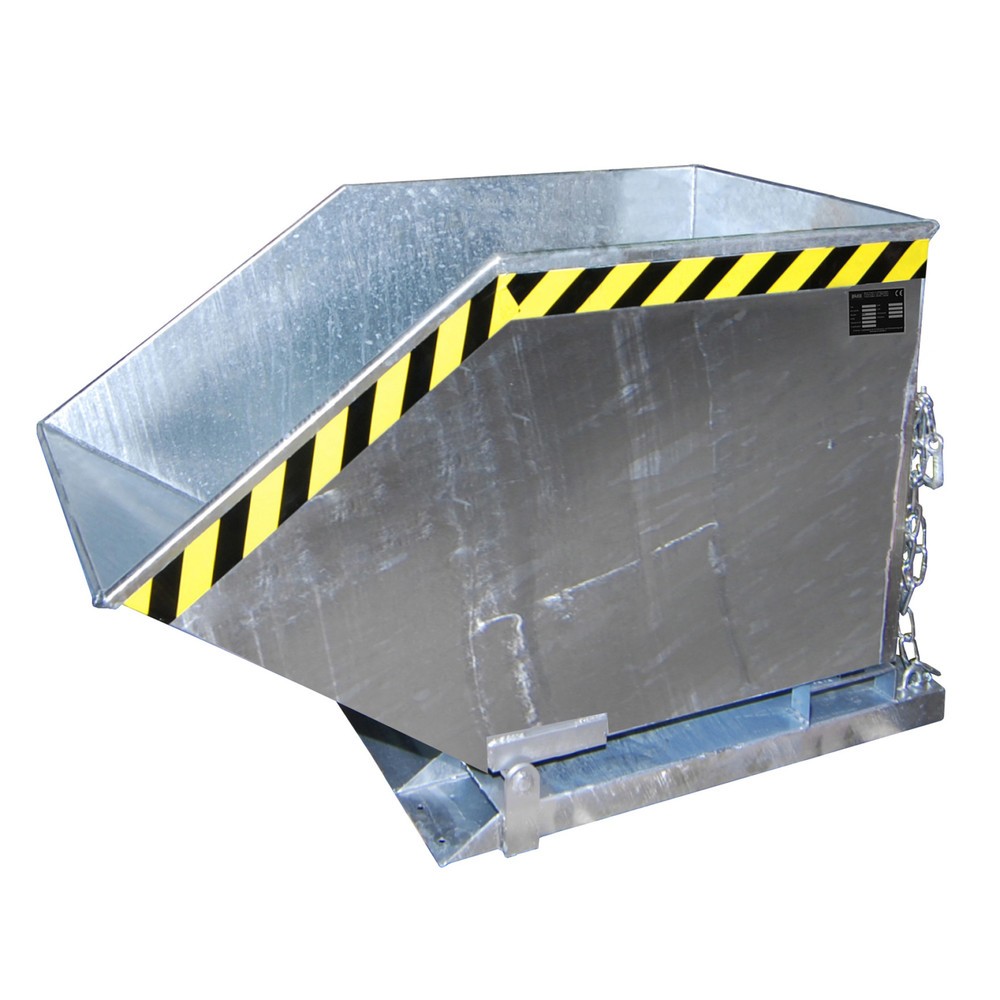 Product afbeelding: Bauer® spanenkantelbak, kastvormige kuip, verzinkt, volume 0,25 m³