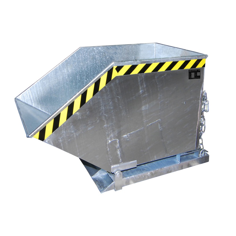 Product afbeelding: Bauer® spanenkantelbak, kastvormige kuip, verzinkt, volume 0,4 m³