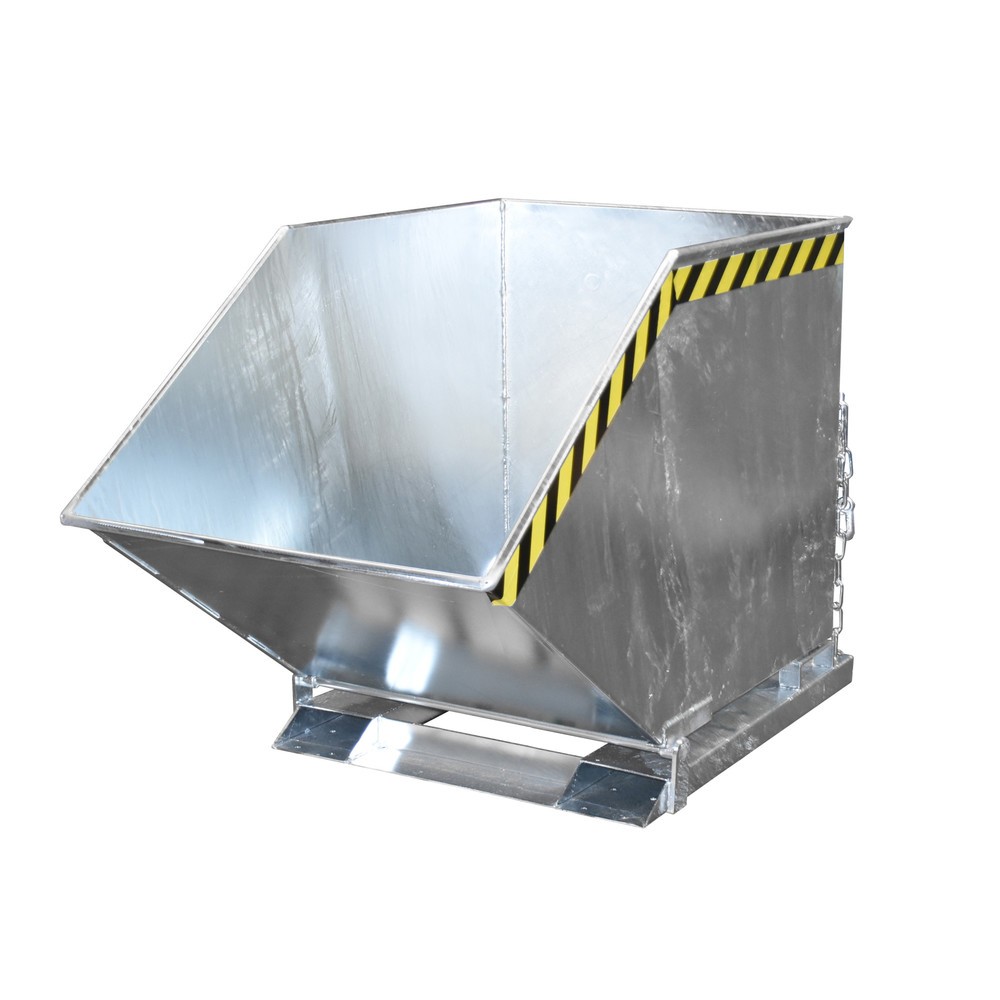 Product afbeelding: Bauer® spanenkantelbak, kastvormige kuip, verzinkt, volume 0,6 m³