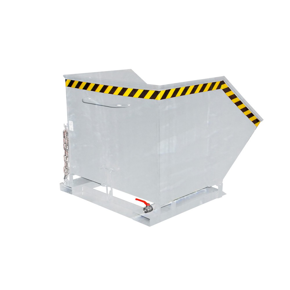 Product afbeelding: Bauer® spanenkantelbak, kastvormige kuip, verzinkt, volume 1 m³