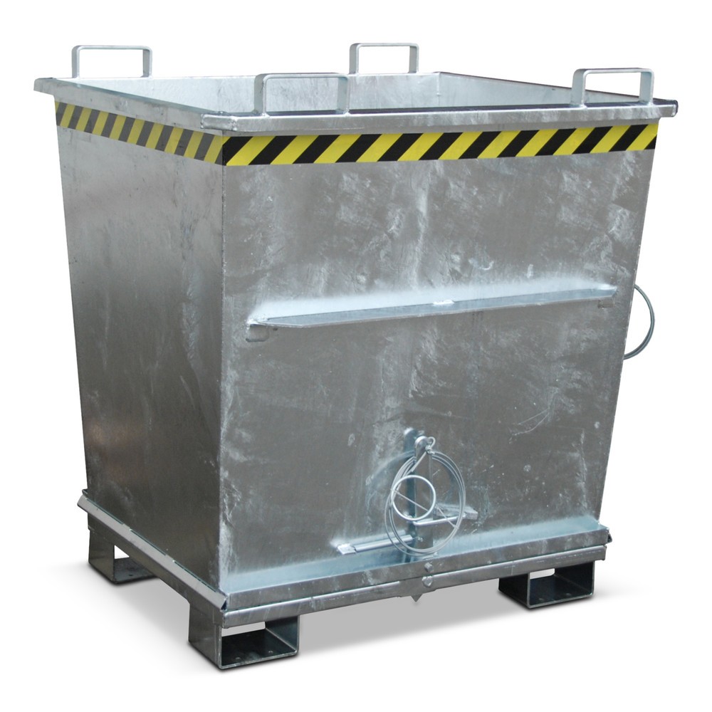 Productafbeelding nr. 1: Bauer® stapelbare bodemklepcontainer, verzinkt, volume 1 m³