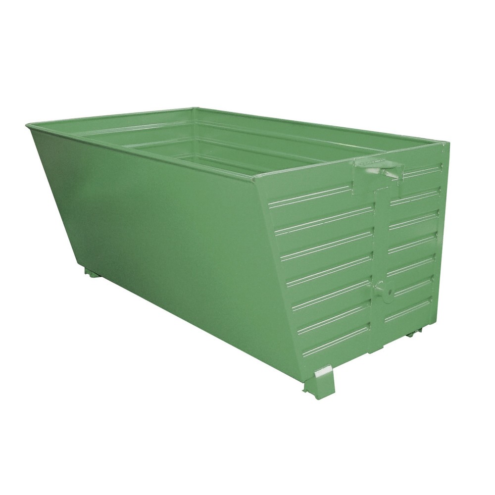 Productafbeelding nr. 1: Bauer® Stapelbare kantelbak, gelakt, volume 2 m³, RAL 6011 resedagroen