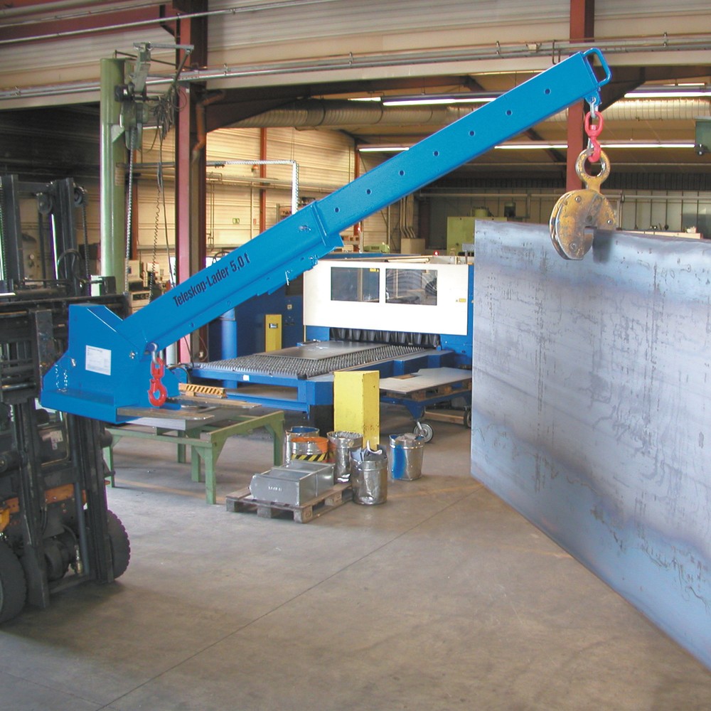 Productafbeelding nr. 1: Bauer® Telescooplader, model 1, reikwijdte tot 3.690 mm, cap. tot 5.000 kg, lichtblauw
