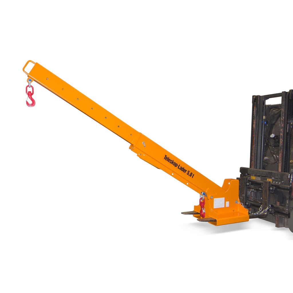 Bauer® kraanarm model 1, bereik tot 3.690 mm, draagvermogen tot 2.500 kg, geel-oranje Product afbeelding: Bauer® kraanarm model 1, bereik tot 3.690 mm, draagvermogen tot 2.500 kg, geel-oranje